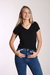 Blusa canelada gola V - Flaagra Stylish