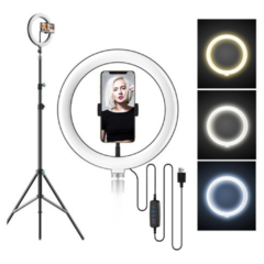 ARO DE LUZ SOUL SELFIE RING 8" PLUG CON TRIPODE 2M 89527L en internet