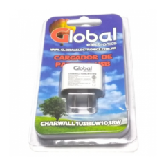 CARGADOR DE CELULAR GLOBAL SIMPLE 5V/1A SIN CABLE