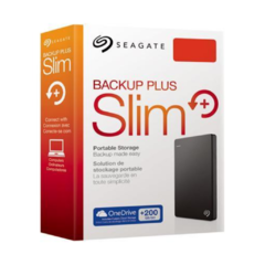 DISCO EXTERNO SEAGATE 2TB BACKUP PLUS SLIM NEGRO