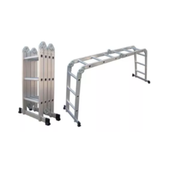 ESCALERA MC CARTHY DE ALUMINIO MULTIPROPOSITO 12 ESCOLINES ARTICULADA 4X3 HATAS 150KG