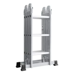 ESCALERA MC CARTHY DE ALUMINIO MULTIPROPOSITO 12 ESCOLINES ARTICULADA 4X3 HATAS 150KG - comprar online