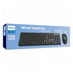 KIT TECLADO + MOUSE PHILIPS C254 USB