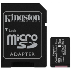 MEMORIA MICRO SD KINGSTON 64GB 100 MB/S CLASE 10 - comprar online