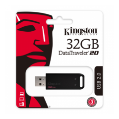 PEN DRIVE 32GB BLACK KINGSTON DATA TRAVELER 20 - comprar online