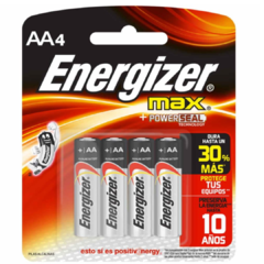 PILA ENERGIZER AA MAX POWER X4 - comprar online