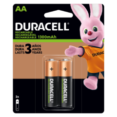 PILA RECARGABLE DURACELL AA 2500MAH X2