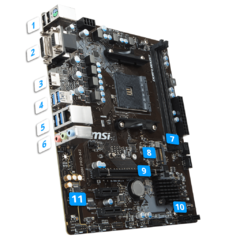 PLACA MOTHER MSI A320M PRO-M2 V2 AM4 - comprar online