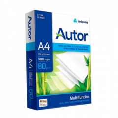 RESMA DE PAPEL AUTOR A4 - comprar online