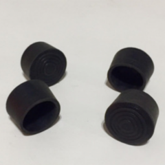 TAPONES DE GOMA 15 MM NEGRO PARA PC X4