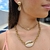 Choker Pingente Grande Búzios Perolado - comprar online