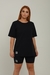Camiseta feminina LOAA modelo camisetão - loja online