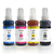 Tinta Para Epson 664 Kit compatível com os modelos de impressoras L365, L375, L395, L380 e L220, cores vibrantes 100ml cada