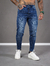 CALÇA SLIM FIT JEANS CASUAL ESCURA /