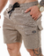 SHORT CARGO CETIM CHOCOLATE CLARO / R7-E-M