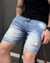 BERMUDA SLIM FIT JEANS DESTROYED CLARA / - loja online