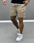 SHORT CARGO CETIM CHOCOLATE CLARO / R7-E-M - loja online