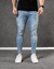 CALÇA SKINNY JEANS DESTROYED T400®️ / R3-D-M - Caunt Jeans Atacado
