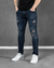 CALÇA SKINNY JEANS DESTROYED ESCURA HOLDING POWER©️ / R0-E-J - Caunt Jeans Atacado