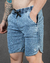 SHORT JEANS MARMORIZADO / R6-E-A - Caunt Jeans Atacado