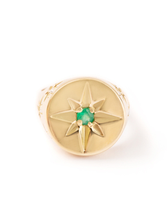 Pinky Ring Lynx Esmeralda - comprar online