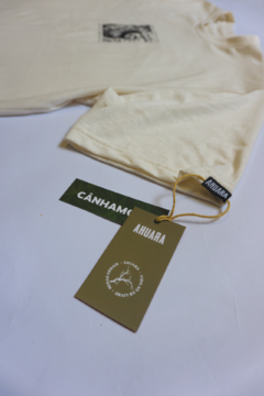 Camiseta "Rainforest" Cânhamo - Natural Off-White - loja online