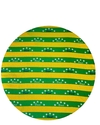 Capa de Sousplat listrada Verde e Amarela