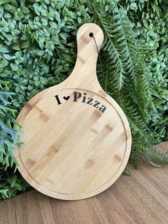 Tábua Pizza Bambu Personalizada