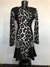 Vestido P animal print preto - comprar online