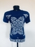 Camiseta M Companhia das Índias azul - Baú da Bia - Bazar e Brechó online | Roupas, sapatos e acessórios