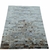 Tapete de Couro Quadriculado 1,50x1,95 Tons de Branco e Marrom
