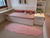 Passadeira e beira cama formato orgânico 0,50X1,60m Rosa formato Pelego Duplo