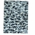 Tapete de Couro Quadriculado 1,50x1,90 Mesclado Preto e Branco