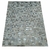 Tapete de Couro Quadriculado 1,45 x 1,97 Branco com Devorê prata - Joli Tapetes