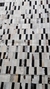 Tapete de Couro Quadriculado 1,50x2,07 Preto e Branco Malhado na internet