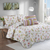 QUILT CUBRECAMA ESTAMPADO KING SIZE AMARELO