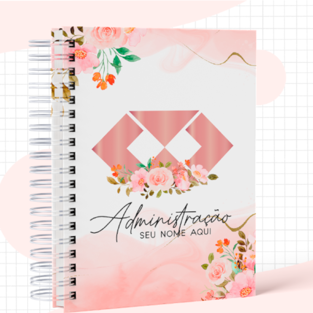 Caderno Personalizado -Dia dos Professores Floral Feminino 2