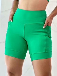 SHORT DE CORRIDA VERDE ESCURO Forro FABRICAÇÃO PROPRIA - loja online