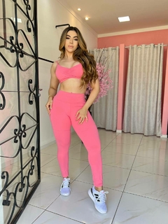 LEGGING DUPLA VIVI ROSA FABRICAÇÃO PROPRIA ZERO TRANSPARENCIA - loja online