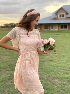 Vestido Lizeth rosa durazno