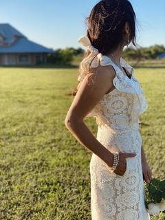 Vestido Cinderella natural macramé - tienda online