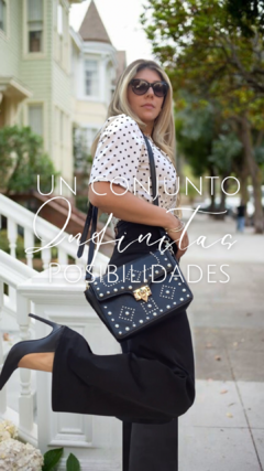 Conjunto Blusa + falda a lunares - Waini