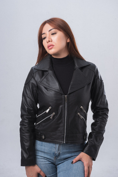 Campera de cuero Ámbar