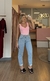 Mom jeans lavagem clara - comprar online