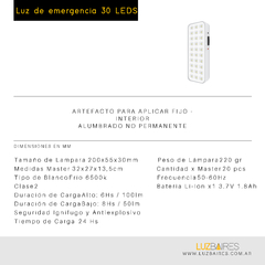 LUZ DE EMERGENCIA LED - tienda online