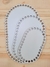 Base Crochê Oval Branco (10 unidades)