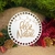 Base Afetiva Feliz Natal 14cm - MDF Laminado Branco (5 ou 10 unidades)