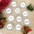 Mini Bases para Árvore de Natal 6cm - MDF laminado branco (10 unidades) - loja online