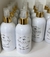 BODY SPLASH 250ml. Envase blanco spray enfundado en oro o plata brillante