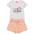 Conjunto Infantil manga curta Verão Best Friends